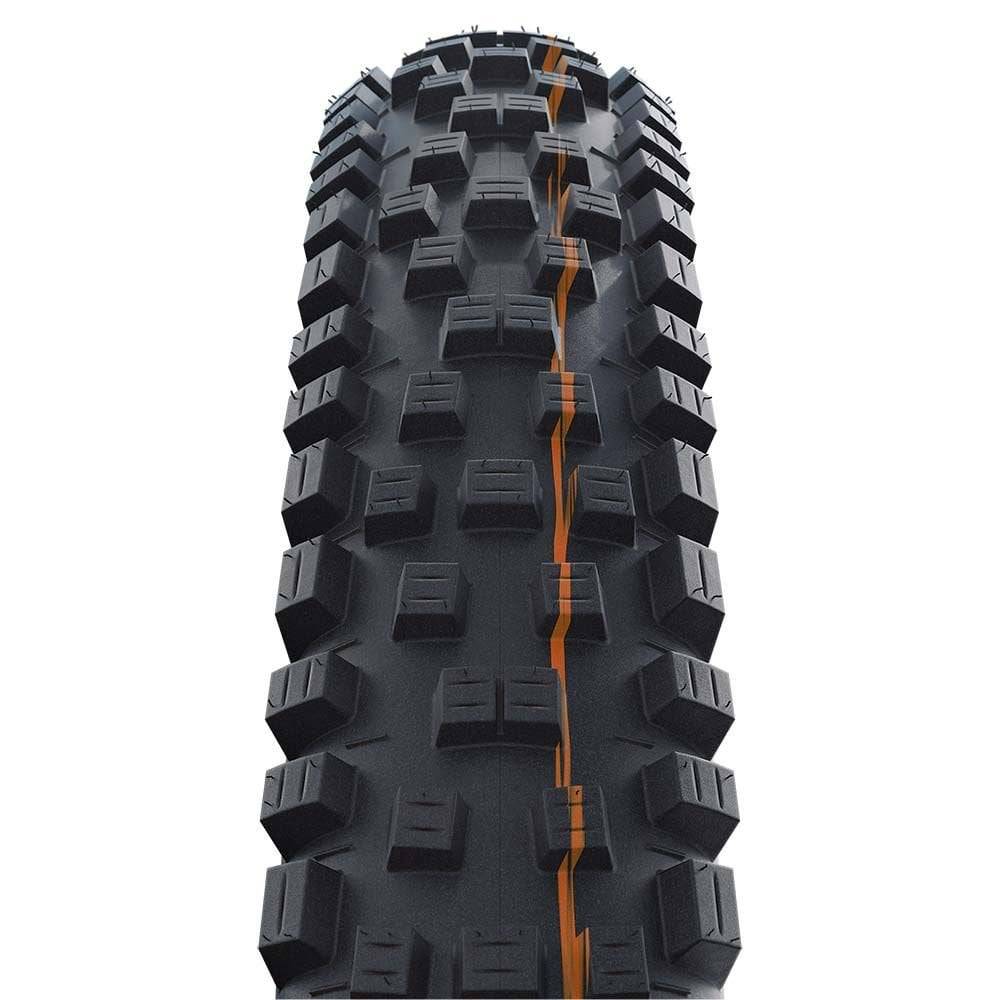 Schwalbe Nobby Nic Super Trail MTB tire with tubeless Easy E-Bike compatibility, designed for off-road cycling and durability.