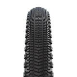 Schwalbe G-One Overland 365 RaceGuard TLE tyre for e-bikes and mixed terrain, showing tread pattern and sidewall details.