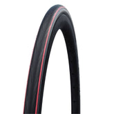 Schwalbe Lugano II Road Tyre with K-Guard puncture protection and silica compound, showing tread pattern and sidewall details.