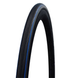 Schwalbe Lugano II folding tyre with K-Guard puncture protection for road bikes, showing tread pattern and sidewall details.