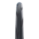 Schwalbe Pro One Tt Evo tubeless easy folding road bike tyre with V-Guard protection, shown mounted on a bike wheel.
