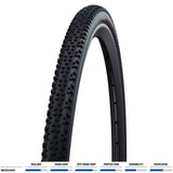 Schwalbe X-One Allround Raceguard tubeless cyclocross tire with tread pattern, suitable for off-road cycling and racing.