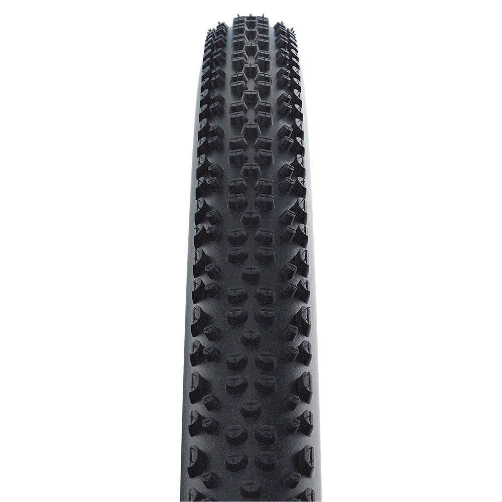 Schwalbe X-One Allround Raceguard tubeless-ready cyclocross tire with tread pattern and sidewall details for off-road cycling.