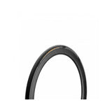 Pirelli P Zero Race TLR road tyre showing tread pattern and sidewall with branding, designed for high performance cycling.
