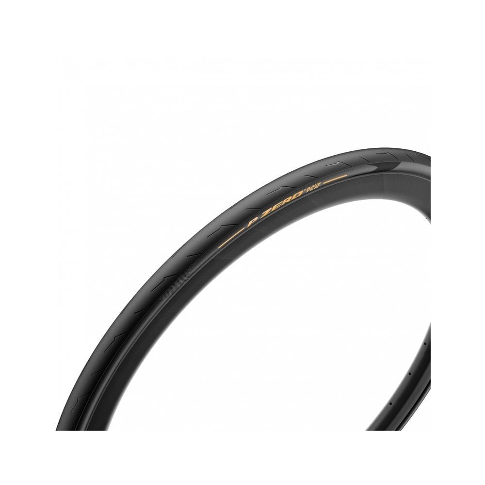 Pirelli P Zero Race TLR road tyre with SpeedCORE puncture resistance and SmartEVO grip, showcasing tread and sidewall details.