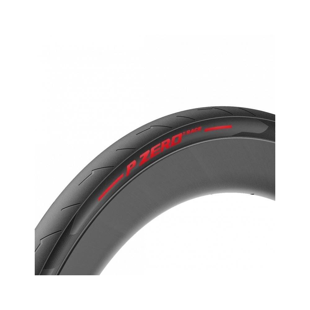 Pirelli P Zero Race high-performance road cycling racing tyre with sleek tread design and branding for competitive cycling.