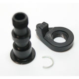Shimano RD-M7100 bracket axle unit replacement part for rear derailleur, showing close-up of component and mounting details.