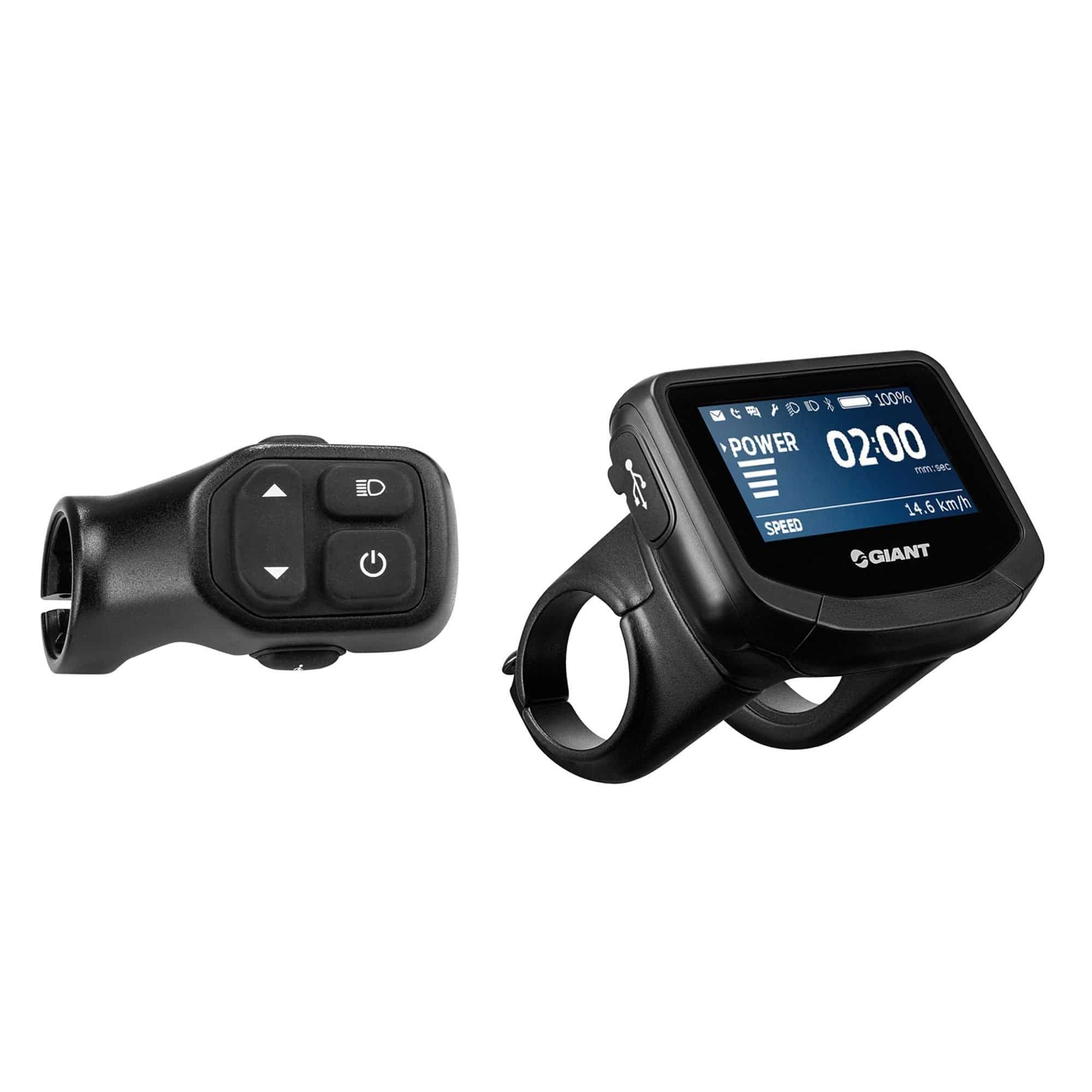 Giant RideControl Evo V1.3 computer with GPS display, compatible with 625Wh battery and Core motor, accessory for e-bike.