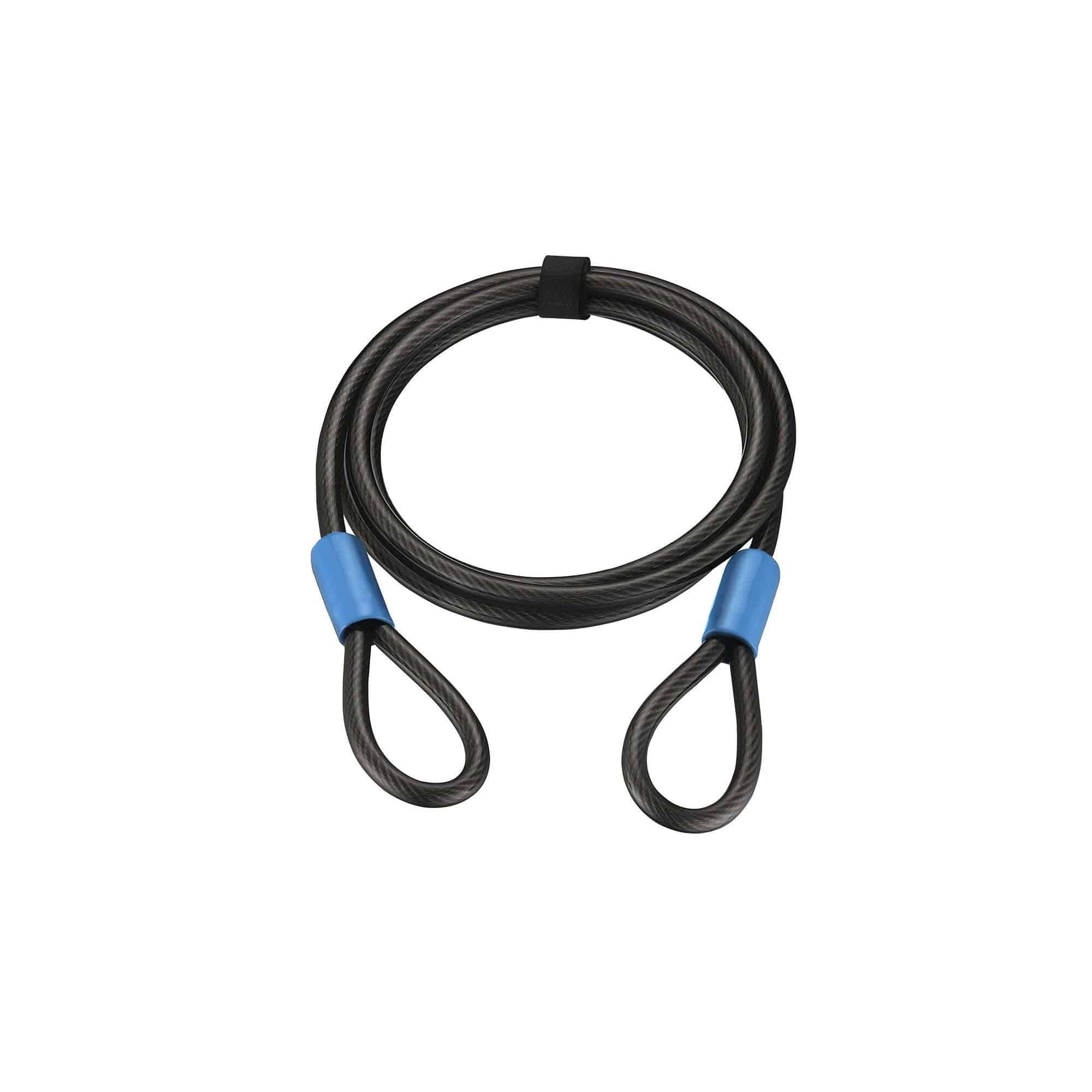 Giant Surelock Flex bike security cable lock, 10mm thick, 220cm length with double loops for bicycle security.