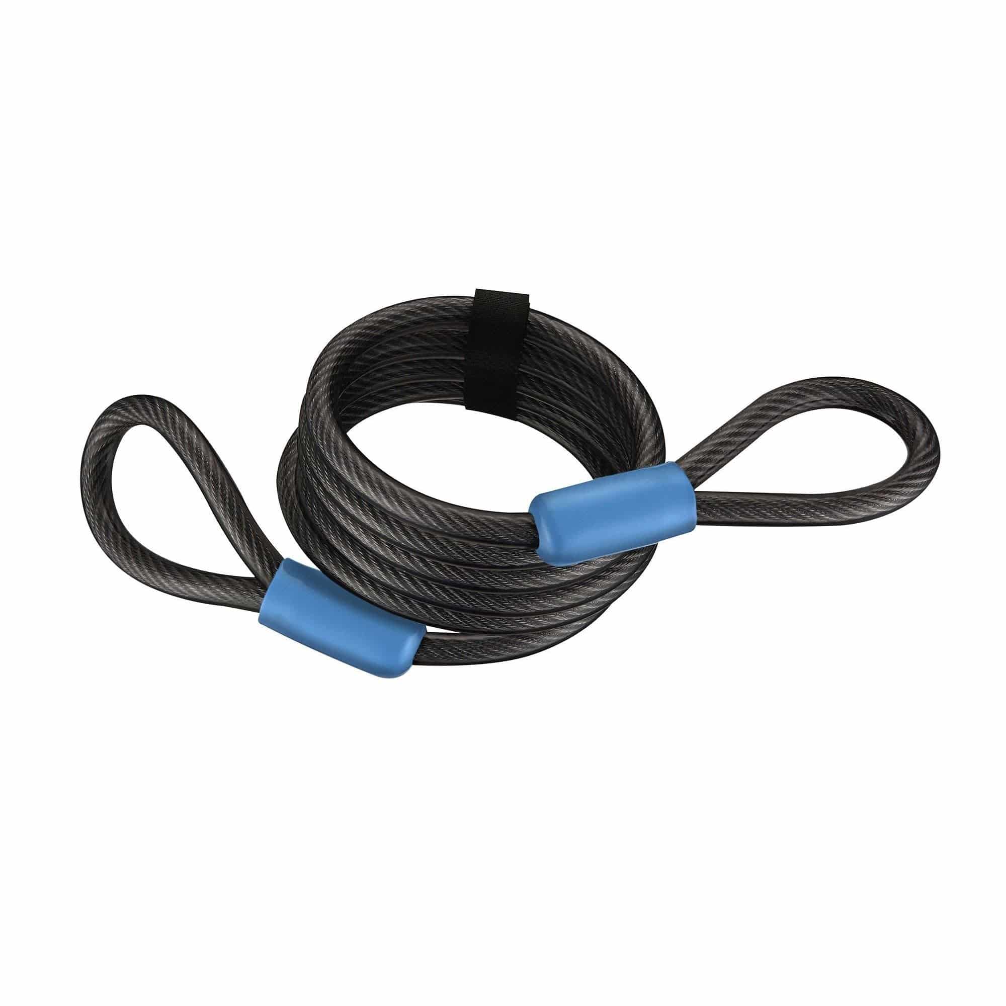 Giant Surelock Flex Cable Coil Lock, 10mm x 185cm bike security cable, coiled with key lock mechanism and braided steel construction.