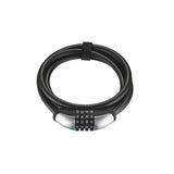 Giant Surelock Flex Combo Coil Cable Lock 12mm with 4-digit resettable combination, shown coiled with locking mechanism visible.