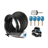 Giant Surelock Flex Key Coil 15 cable lock with double bolt and LED key, outdoor bike security accessory.