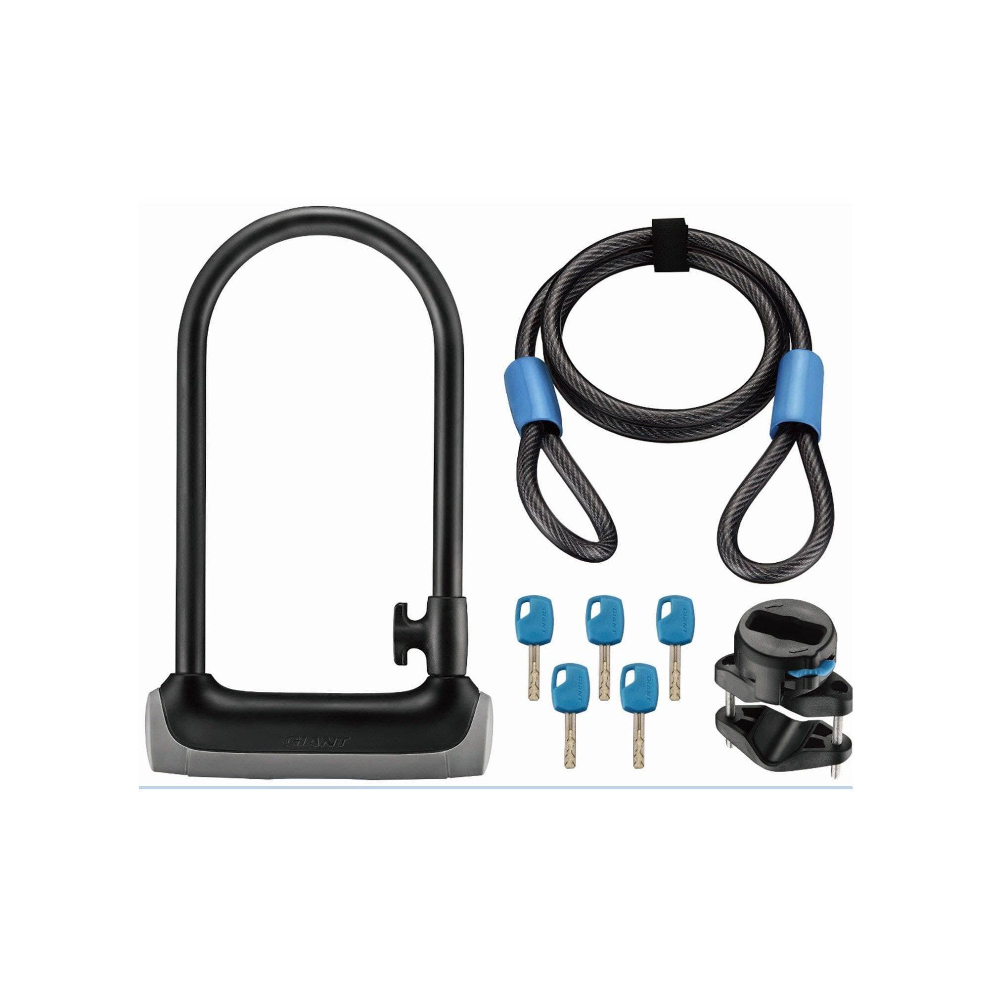 Giant Surelock Protector 2 DT cable lock with 13mm hardened steel and 120cm length for bicycle security.