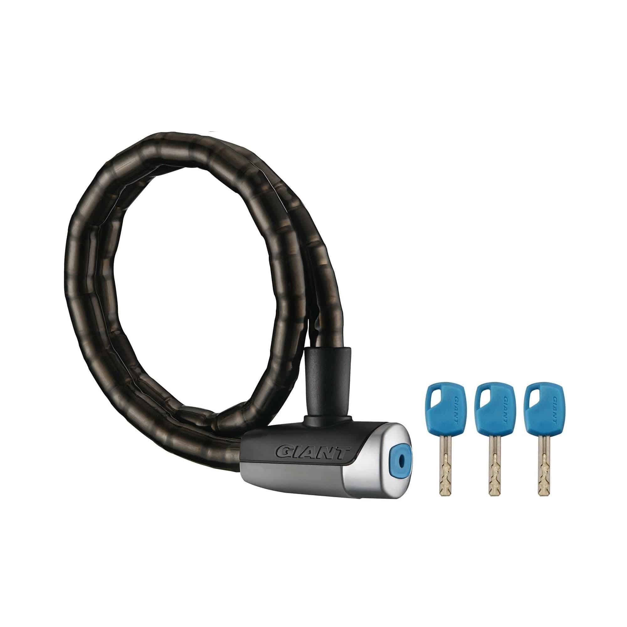 Giant Surelock Tough 2 bike cable lock with quick-release bracket, durable security accessory for bicycles.
