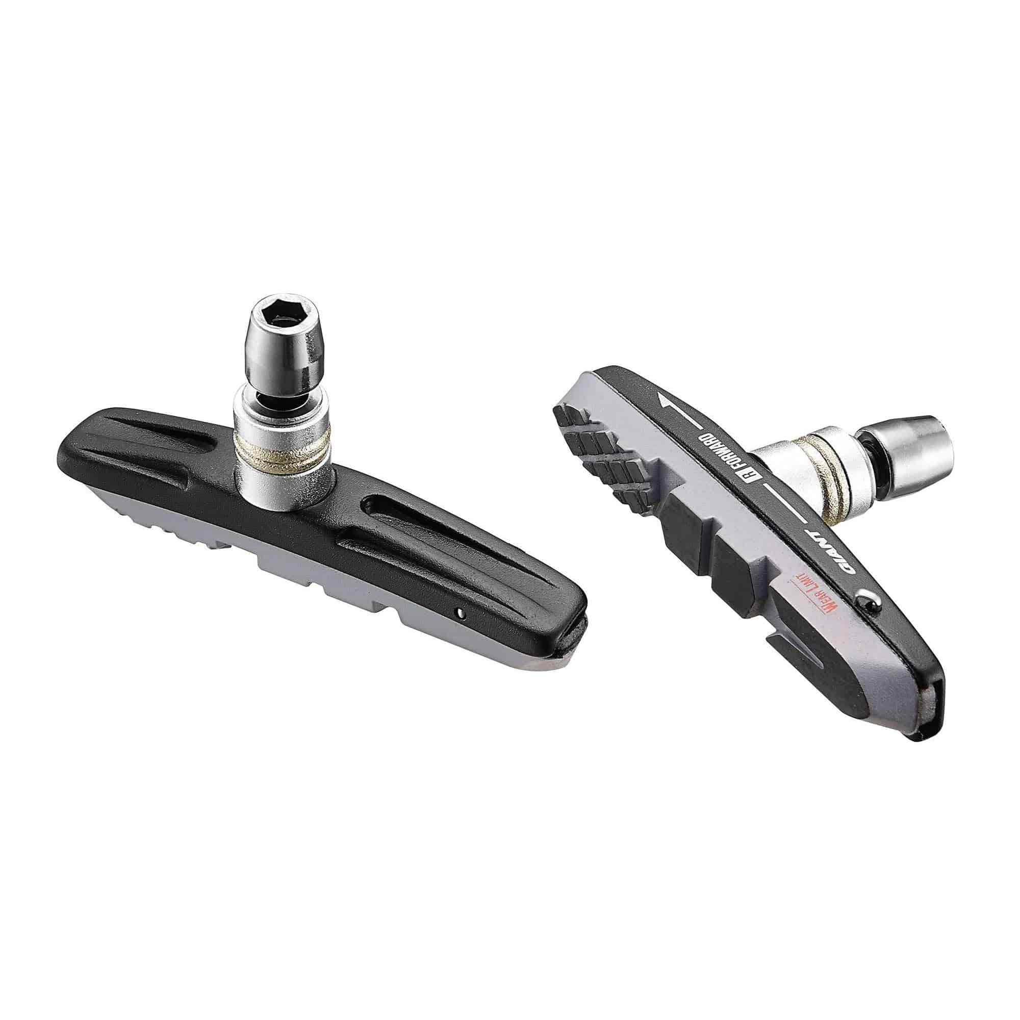 Giant 3C V-brake pads with holder for Shimano, SRAM, TRP brakes, showing brake pads and mounting components.