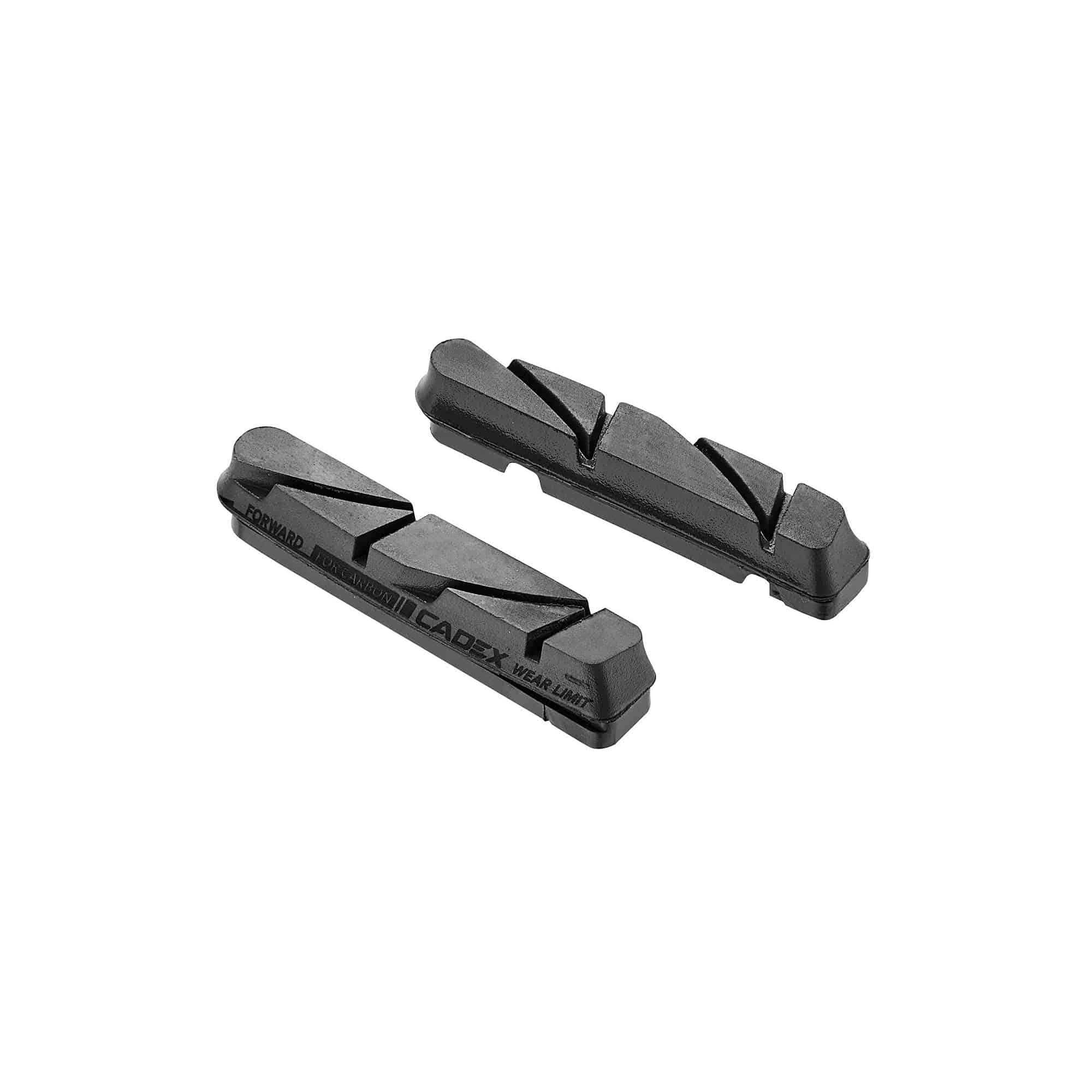 Cadex Carbon Rim Brake Pads for CADEX wheel systems, pair of 2, durable components for rim brake performance.