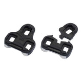 Giant pedal cleats with 0 degree float compatible with Look road pedal system, designed for secure cycling foot fastening.