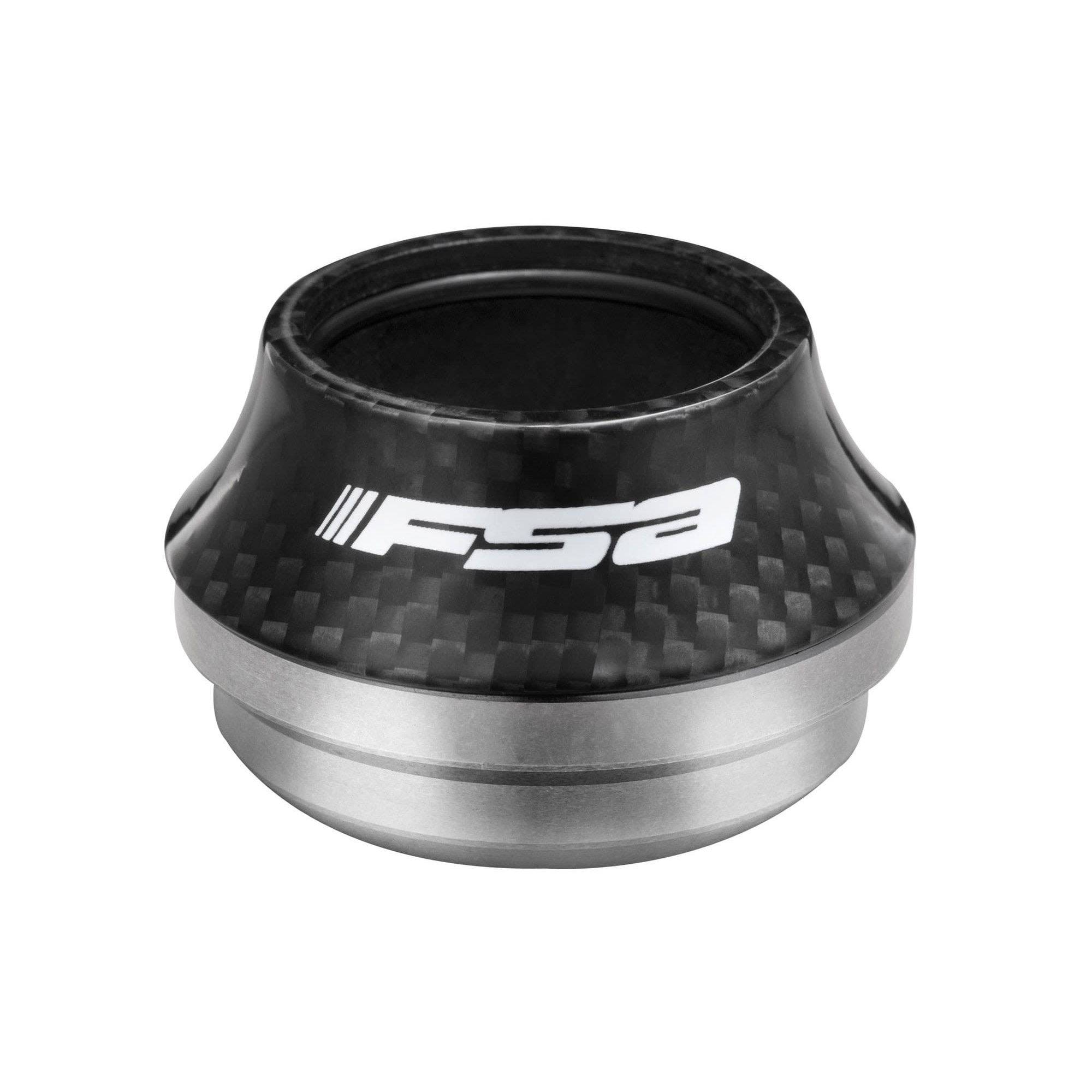 Giant All Road headset with 1 1/8 to 1 1/4 inch composite top cap in black for bicycle component installation.