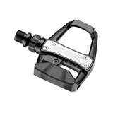 Giant Road Comp clipless pedals with sealed bearings for road bikes, showing sleek design and pedal cleat interface.