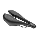 Giant Fleet SL road bike saddle with ergonomic cut-out and rebound foam for comfort, shown from the side view.