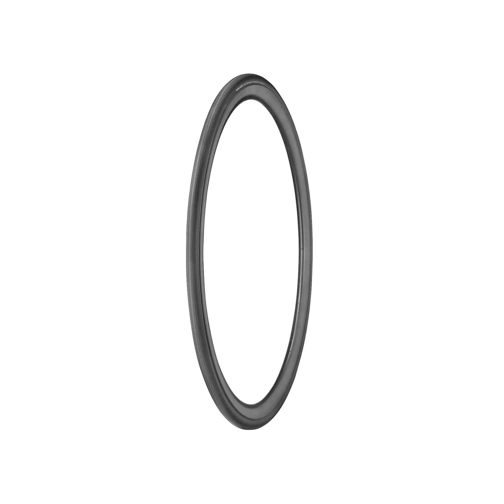 Giant Gavia AC1 tubeless road tyre with all-condition grip and puncture protection, shown mounted on a bicycle wheel.