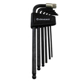 Giant 7-piece hex key set with durable holster, compact workshop tool kit for precise tightening and assembly tasks.