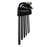 Giant 7-piece hex key set with durable holster, compact workshop tool kit for precise hex wrench tasks.