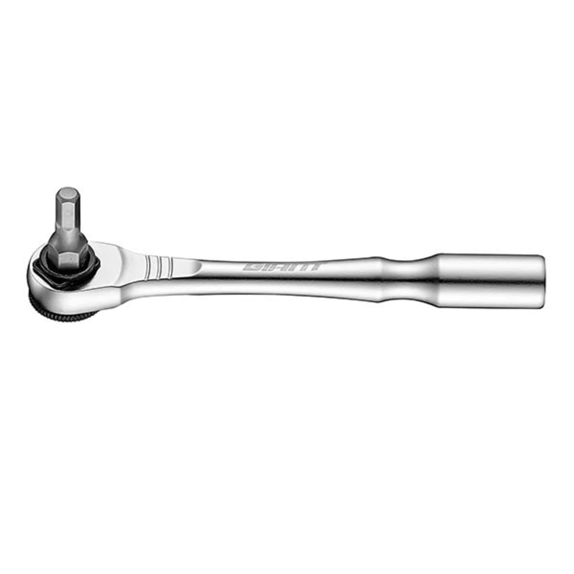 Giant Workshop Multi-Tool with ratchet system and 9 chrome vanadium bits, versatile tool for DIY and professional projects.