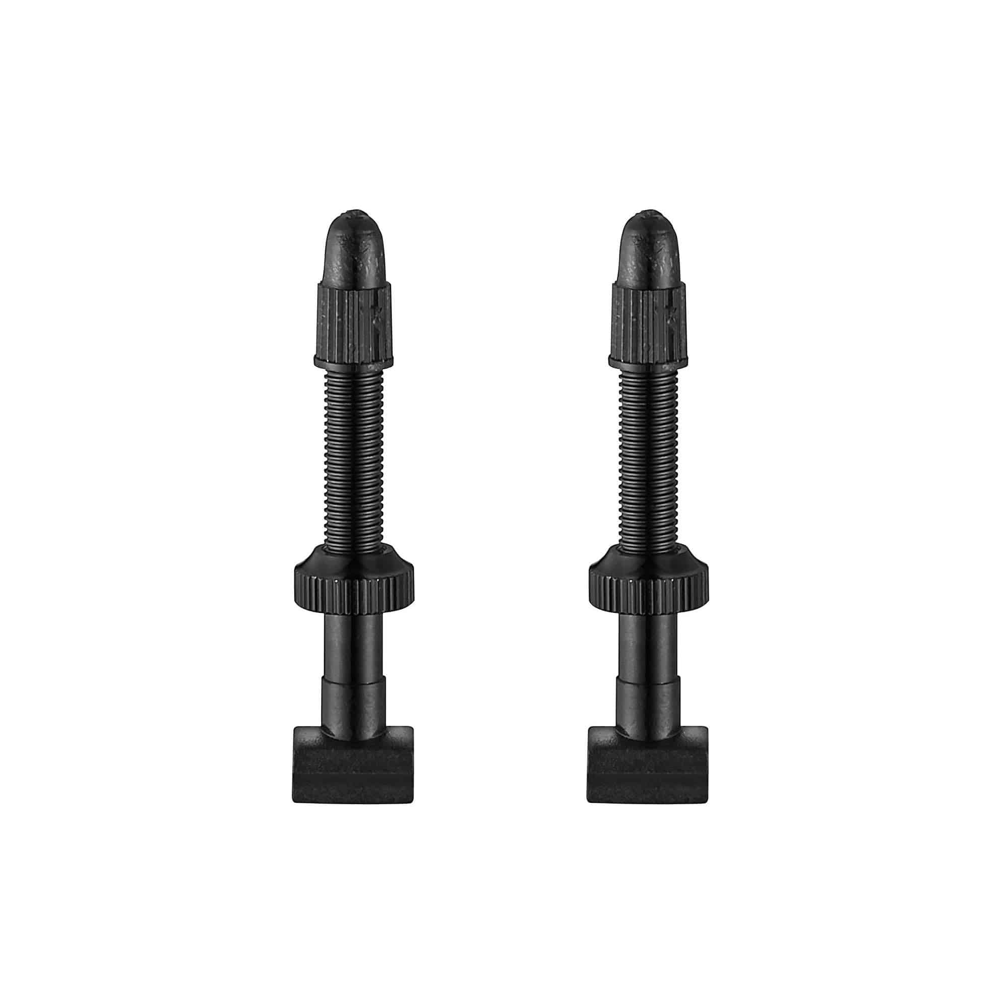 Giant tubeless valve stems for 24mm and 30mm high-profile rim tubeless wheels, set of two, metal construction.