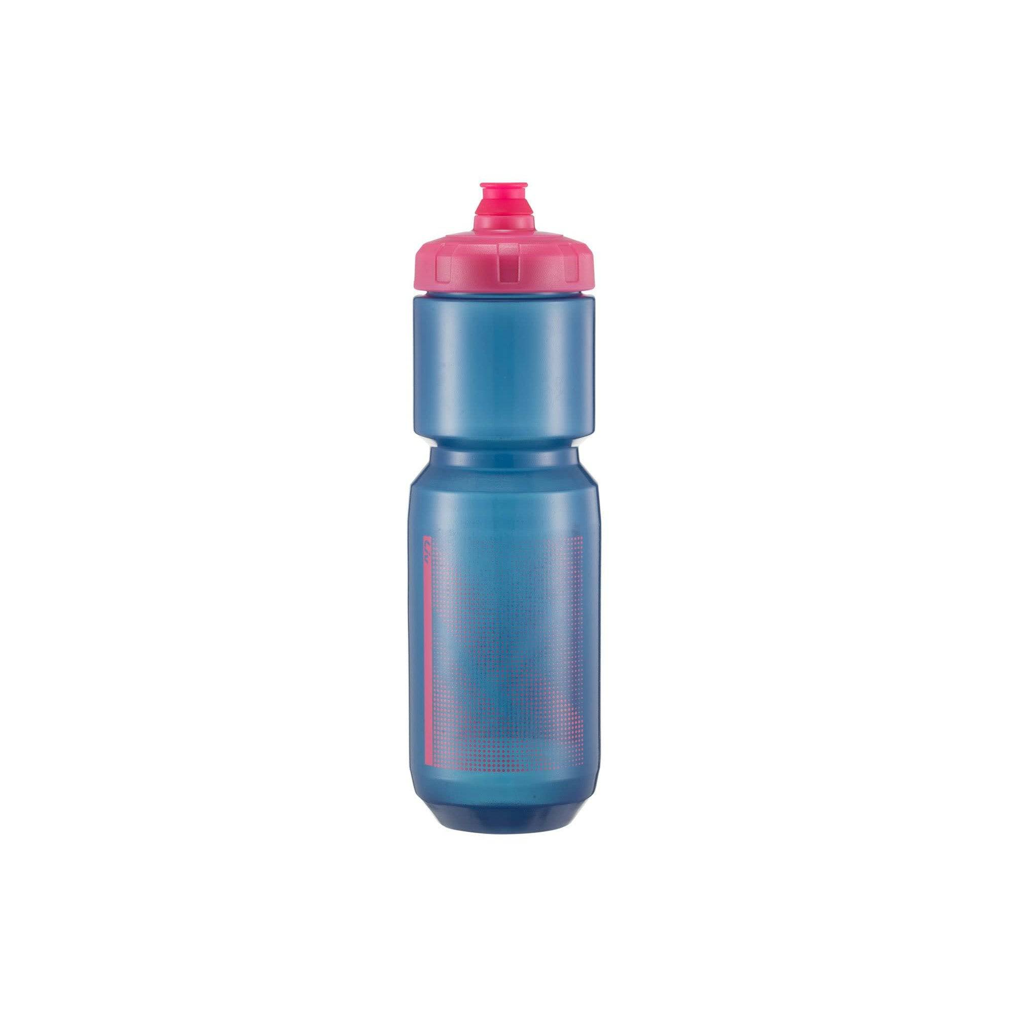 Liv Doublespring Bottle, leak-free hydration accessory with durable dual-thickness body, shown in a close-up image.
