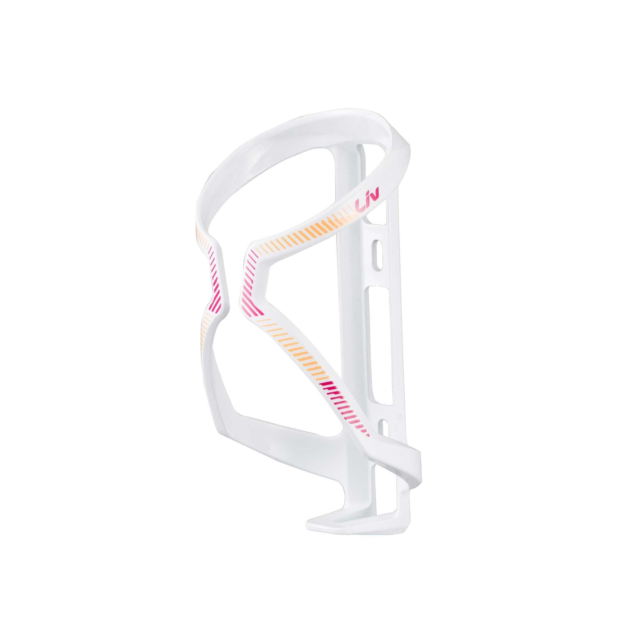Liv Airway Sport bike bottle cage holds 500-750ml water bottles, front-loading design, lightweight cycling accessories.
