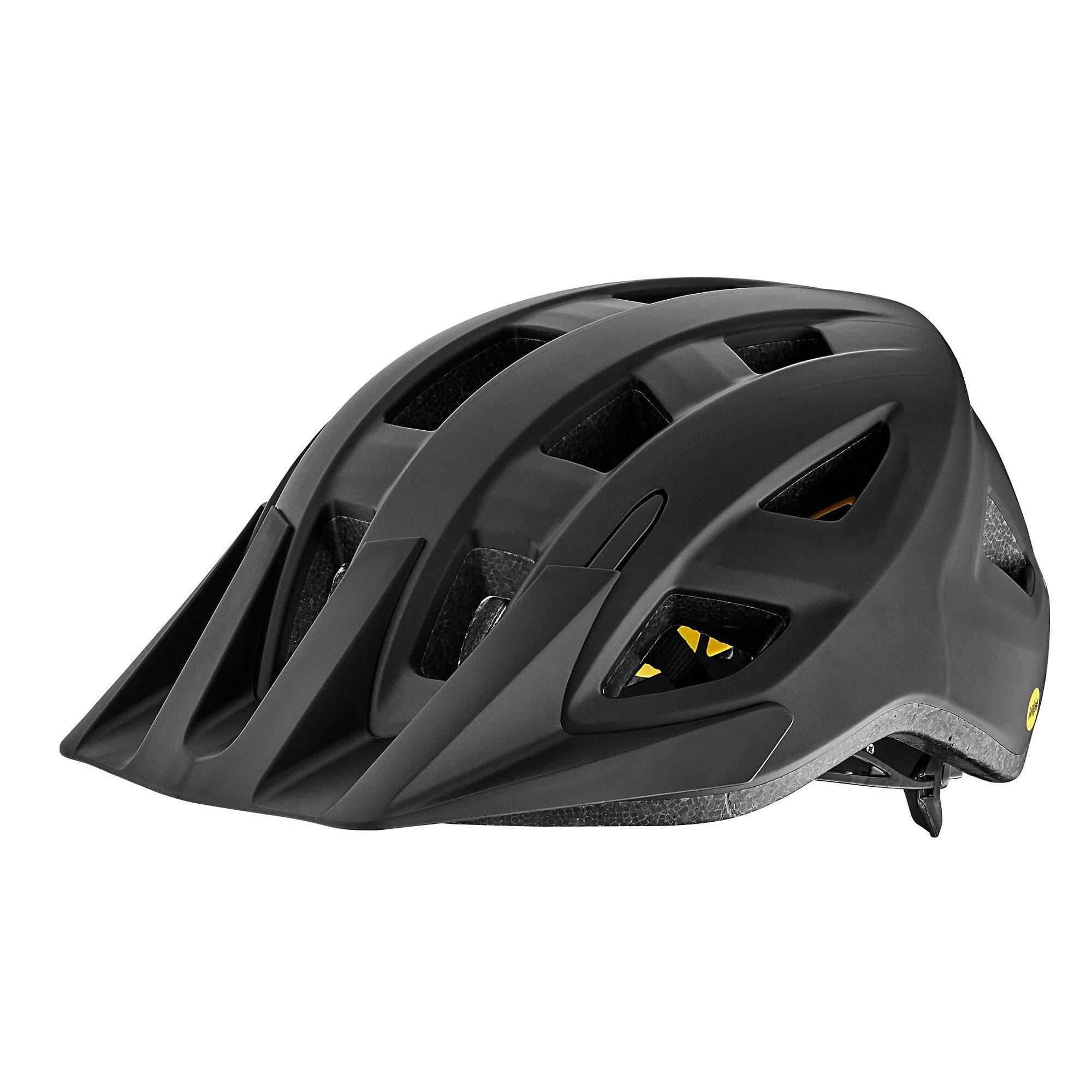 Giant Path Mips cycling helmet with visor, 360° Cinch Fit System, and aerodynamic design for mountain biking safety and comfort.