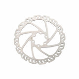 Giant 140mm hydraulic disc brake rotor for road bike upgrade, showing the metal rotor with branding and ventilation holes.