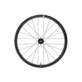Giant CXR 2 gravel bike wheel with hookless rim technology designed for tubeless tires, showcasing durable component details.