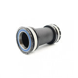 Praxis Works M30 Thru BB T47 internal bottom bracket for high-performance bicycle cranksets, showing the sleek component design.
