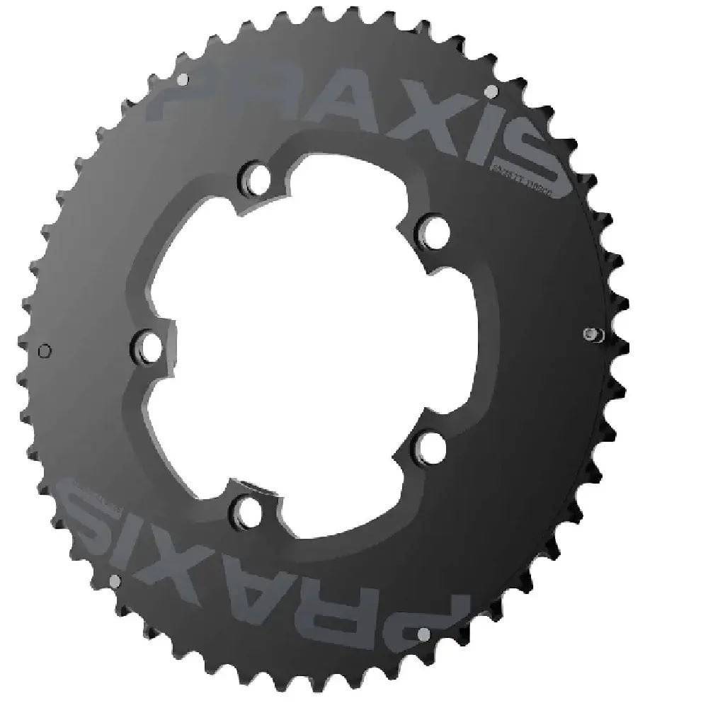 Praxis Works CR 110 BCD Aero TT chainrings 52/36 with LevaTime shifting technology for high-performance bicycle components