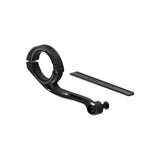Lezyne E-Bike forward center mount in black, a secure accessory mount for e-bike handlebars and frame attachment.
