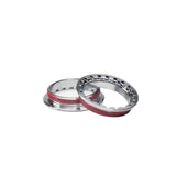 Fazua Ride 50 lockring with threadlocker for secure e-bike drivetrain assembly, close-up of component with threading details