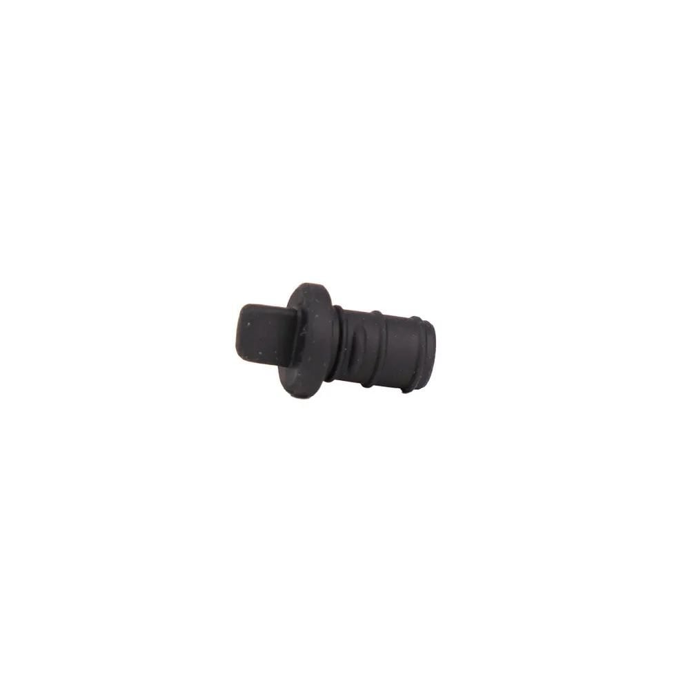 Fazua Ride 50 plug cover for bottom bracket seal, e-bike protection accessory, black plastic component for bike maintenance.
