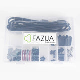 Fazua FAZUA RIDE 50 e-bike transmission maintenance and repair starter kit with components and tools on a white background.