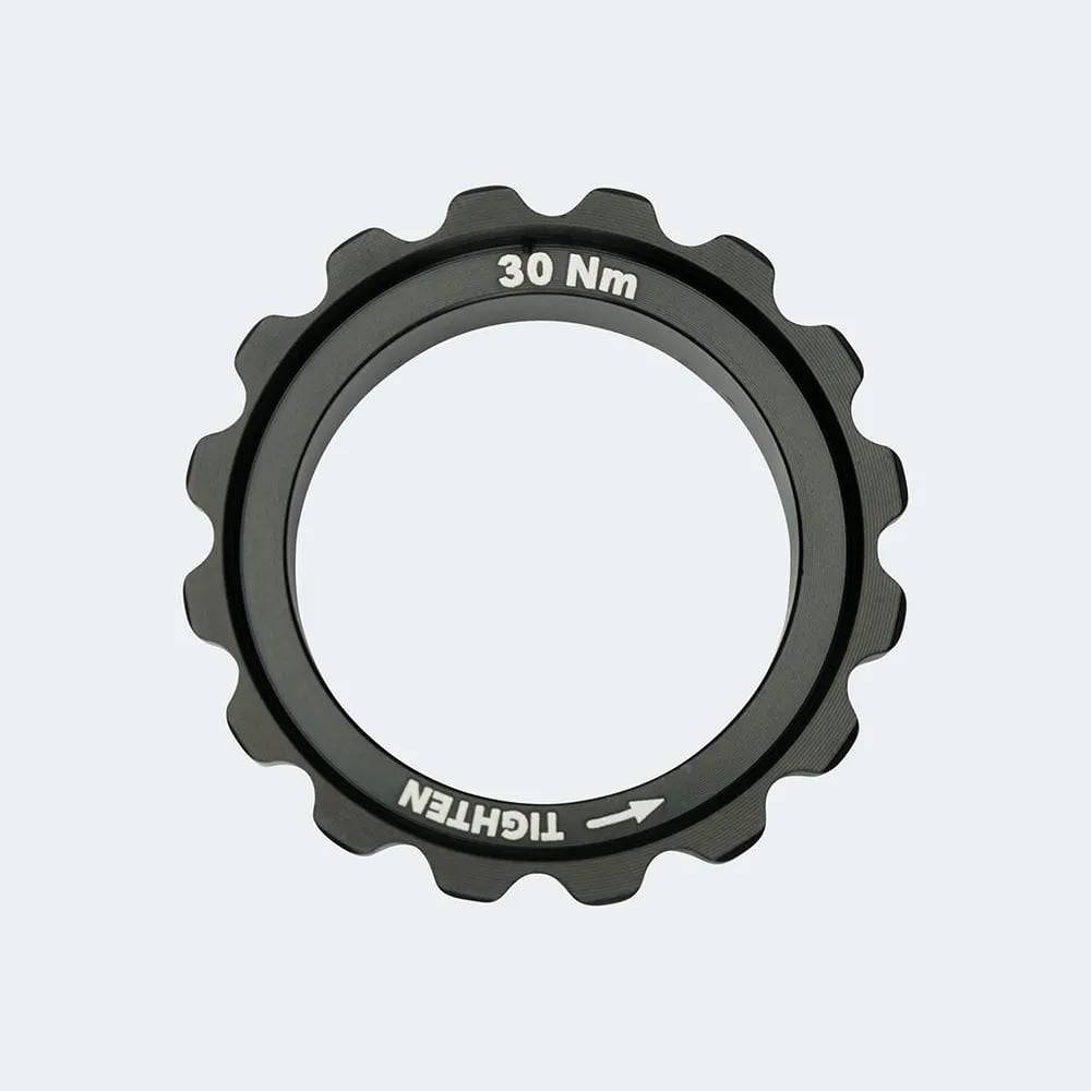 Fazua Ride 60 drive unit lockring with left-hand thread for e-bike components, compatible with Park Tool BBT-59.2.