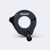 Fazua Ride 60 handlebar control device for e-bike mode and lighting, mounted on bike handlebar, with buttons and digital display.