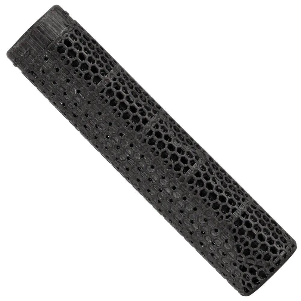 Lizard Skins 3DGRP Jet Black ergonomic bike handlebar grip with textured surface for durable, comfortable cycling.