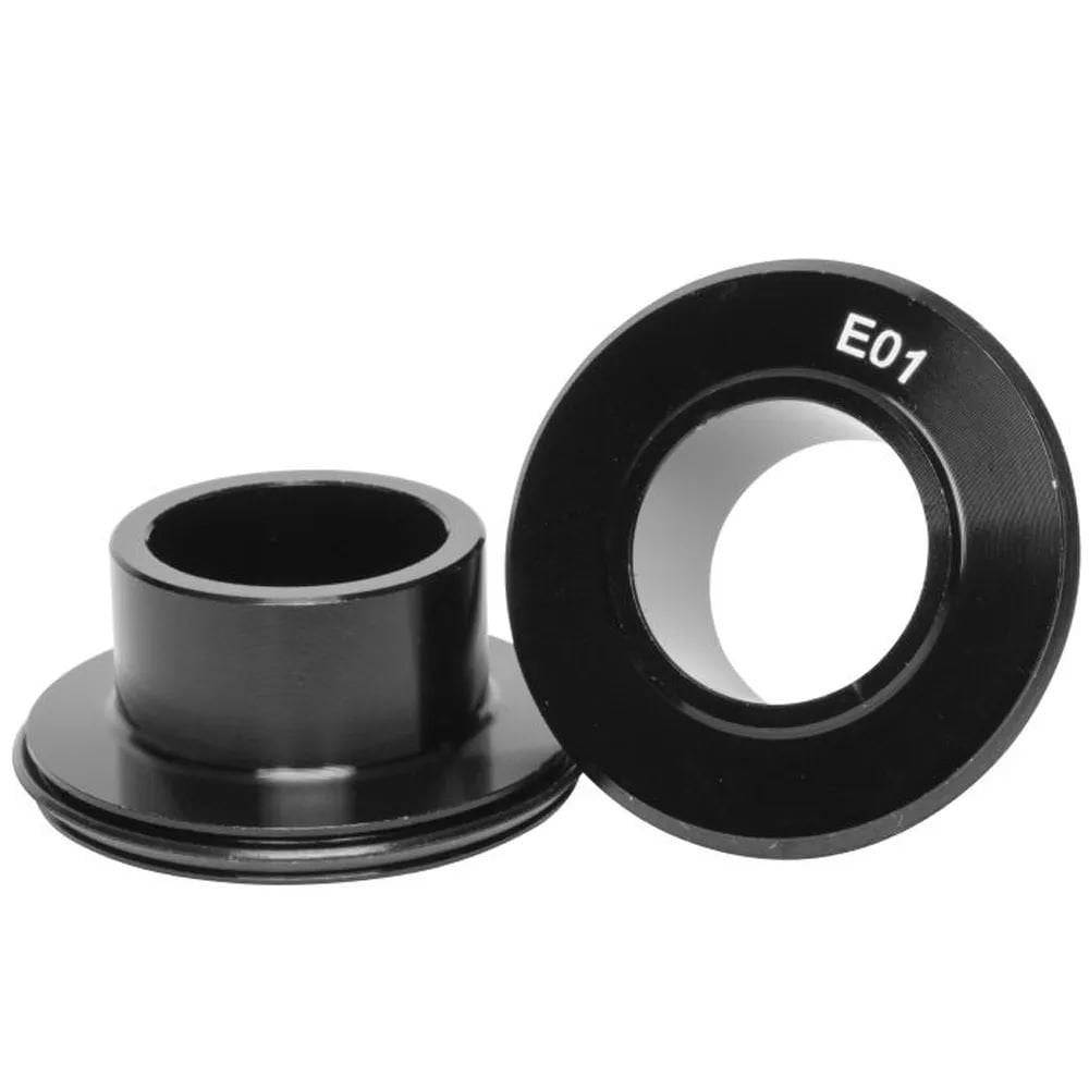 Stan's NoTubes E-SYNC NEO front end caps for 15mm thru-axle, designed for E01 and E01 hubs, bike wheel component parts