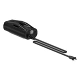 Lezyne black cycling light mount and accessory spares for secure installation on bikes, designed for durability and ease of use.