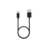 Lezyne USB-C 30 cm charging cable for USB-C lights and Power Pack+ devices, black accessory with cable and connectors visible.