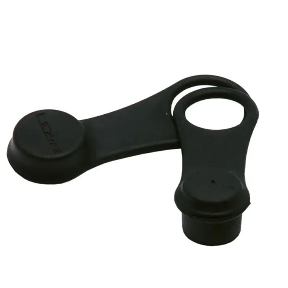 Lezyne rubber caps for mountain and pump valves, durable valve protection, 2-pack, bicycle accessories.