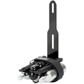 Lezyne Flow Storage Adapter in black for bike tool storage under bottle cage, accessory for organized cycling gear.