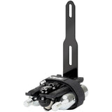 Lezyne Flow Storage Adapter in black for bike tool storage under bottle cage, accessory for organized cycling gear.