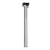 Thomson Masterpiece Titanium seatpost with brushed finish, 27.2mm diameter, 350mm length, tilt adjustment for bike components.